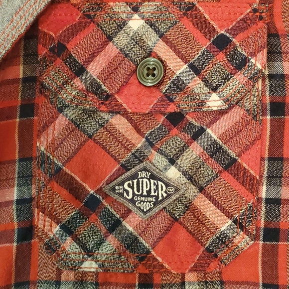 SuperDry button down plaid shirt - Picture 2 of 5